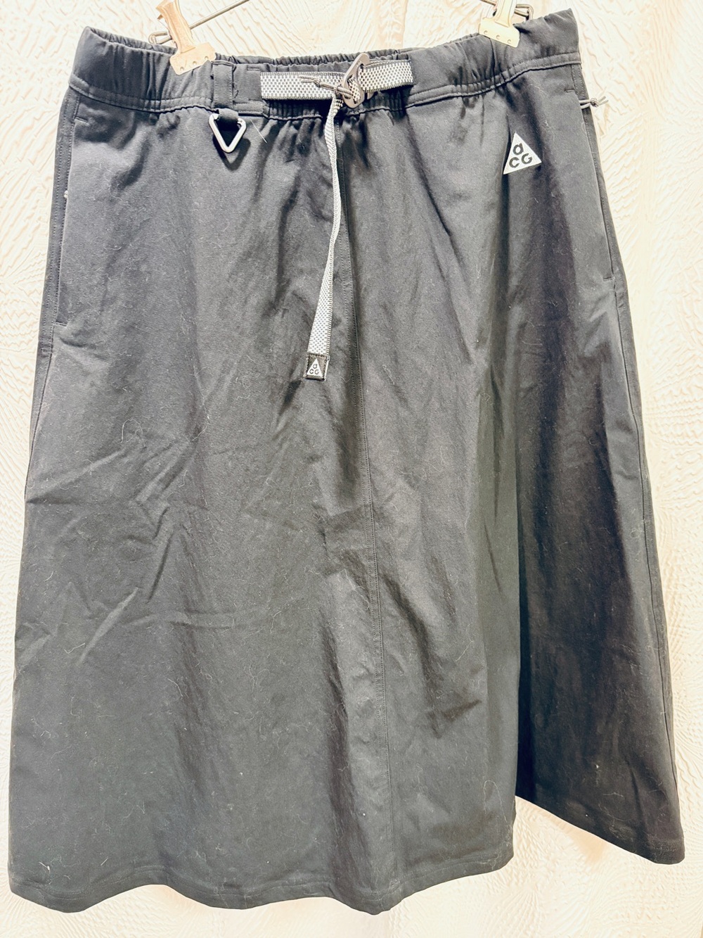 Nike ACG Women’s Trail Skirt – Black Gorpcore Technical Midi Skirt – Size XL